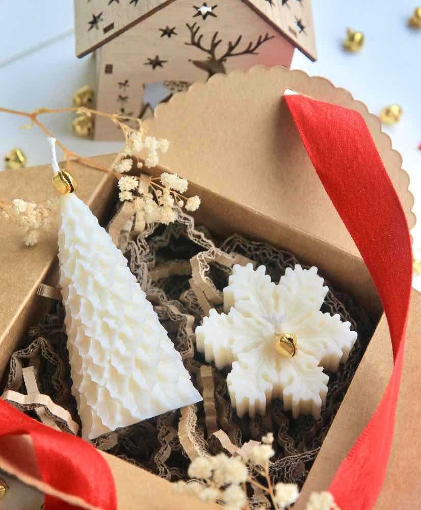 coffret-bougies-noel-launa-pas-cher-flocon-sapin