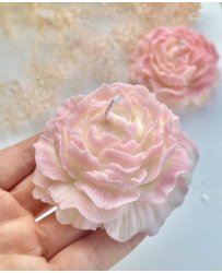 bougie-fleur-pivoine-rose-et-blanche