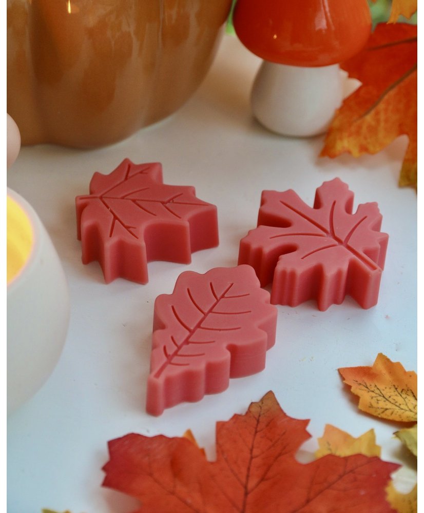 Set of 3 scented leaf-shaped melts