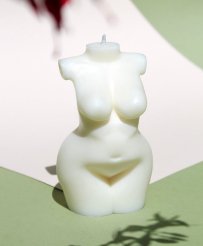 Harmony woman's body candle | Vanilla